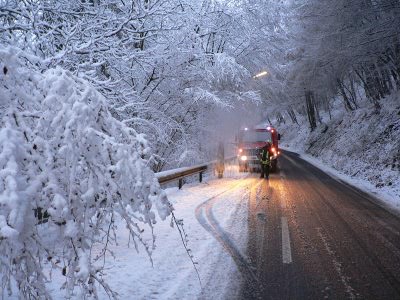 Schneefall hielt Feuerwehr auf Trab